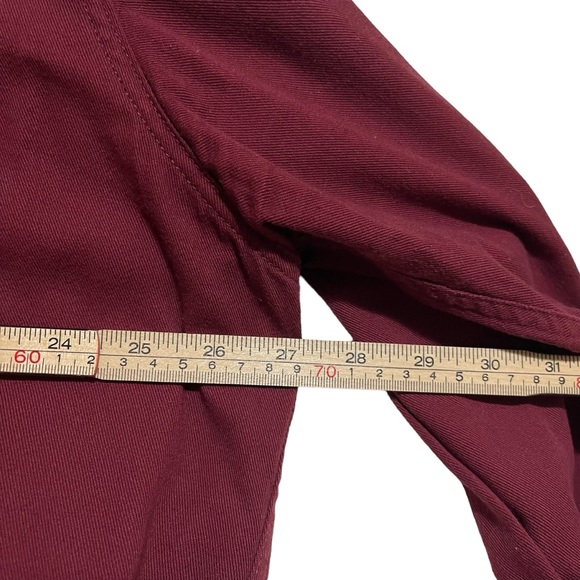 Wrangler Men’s Burgundy Button up Cotton Stretch Size XL - Picture 9 of 11